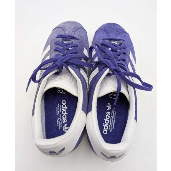 Adidas Gazelle Sneaker Shoes Youth Energy Ink Purple White Size US5 EU37 1/3 - Picture 7 of 13